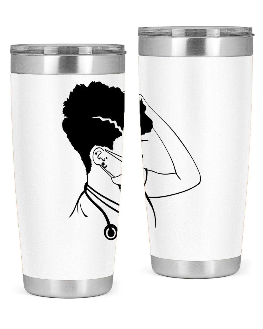 Black Nurse 3# Tumbler in stainless steel with a stylish design, perfect for keeping drinks hot or cold.