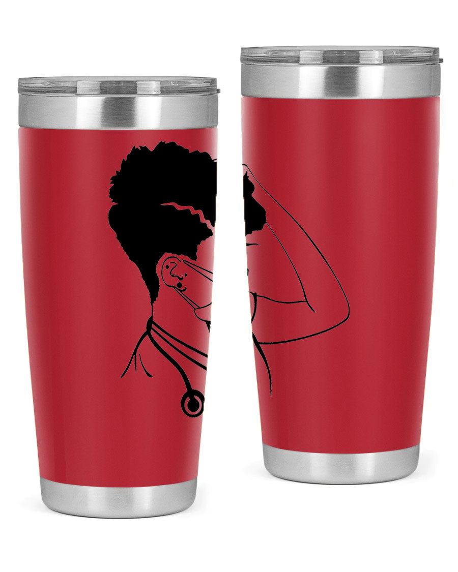 Black Nurse 3# Tumbler in stainless steel with a stylish design, perfect for keeping drinks hot or cold.