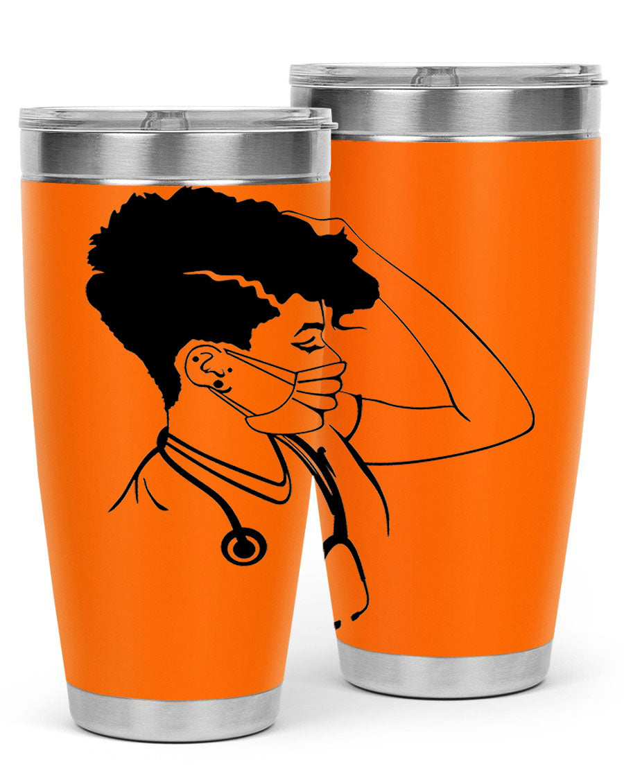 Black Nurse 3# Tumbler in stainless steel with a stylish design, perfect for keeping drinks hot or cold.