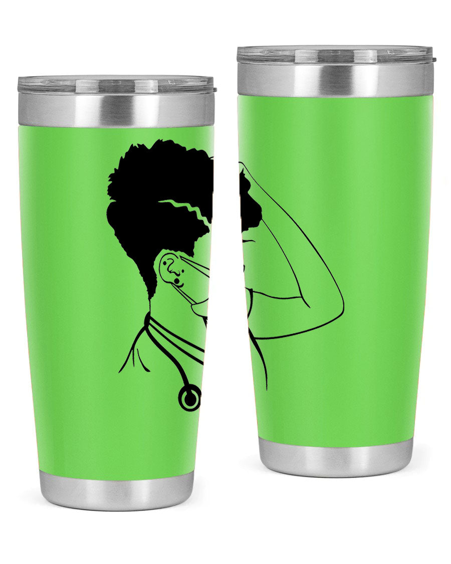 Black Nurse 3# Tumbler in stainless steel with a stylish design, perfect for keeping drinks hot or cold.