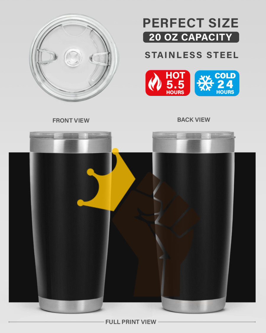 Black Power Crown 198# Cotton Tank featuring bold empowering phrases in black on a stylish tank top.