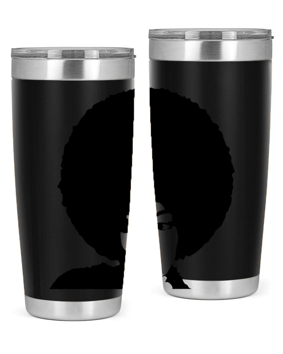 Black Women - Queen 36# Tumbler, 20oz stainless steel with double wall vacuum insulation, featuring a stylish design for hot and cold beverages.