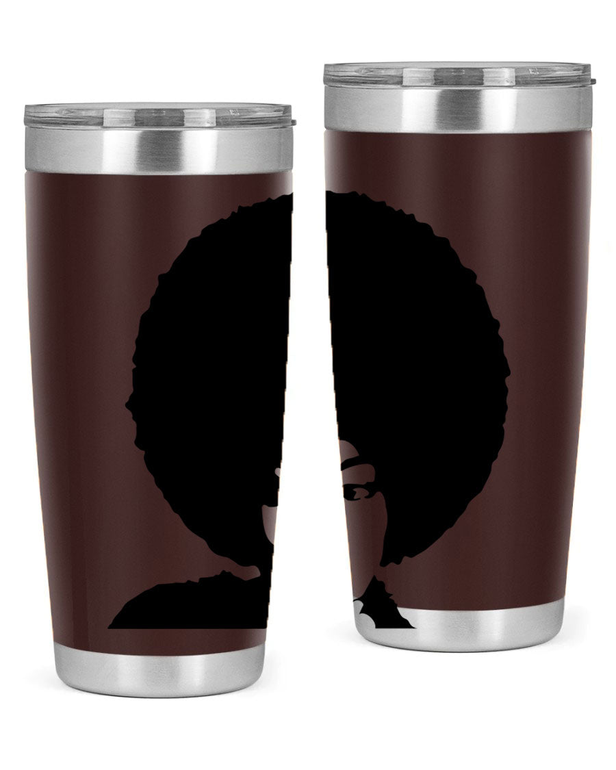 Black Women - Queen 36# Tumbler, 20oz stainless steel with double wall vacuum insulation, featuring a stylish design for hot and cold beverages.