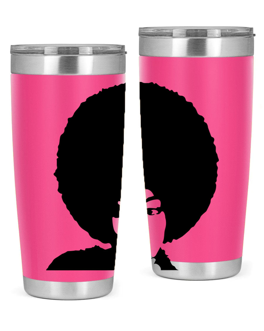 Black Women - Queen 36# Tumbler, 20oz stainless steel with double wall vacuum insulation, featuring a stylish design for hot and cold beverages.