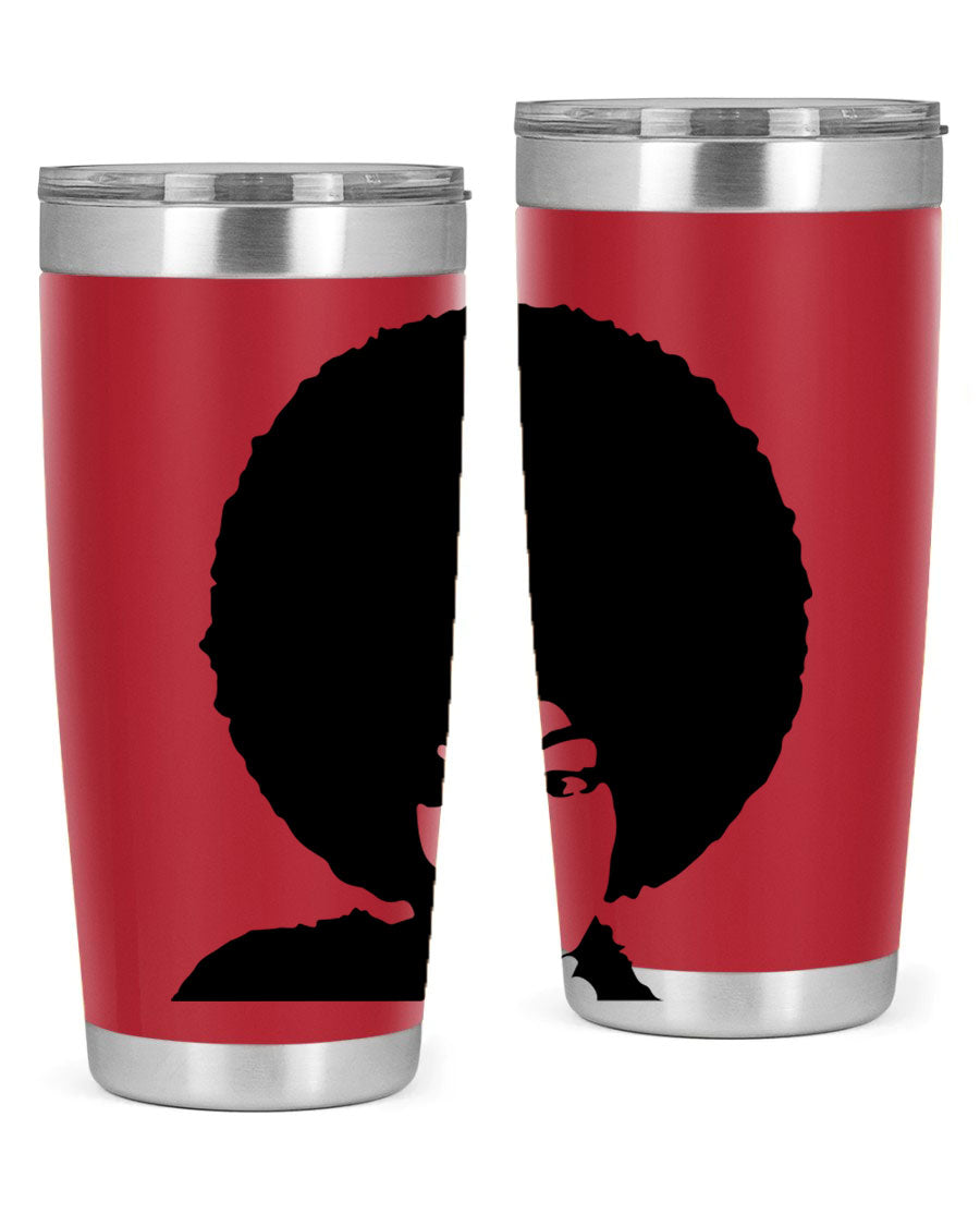 Black Women - Queen 36# Tumbler, 20oz stainless steel with double wall vacuum insulation, featuring a stylish design for hot and cold beverages.