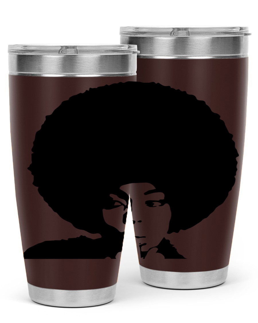 Black Women - Queen 36# Tumbler, 20oz stainless steel with double wall vacuum insulation, featuring a stylish design for hot and cold beverages.