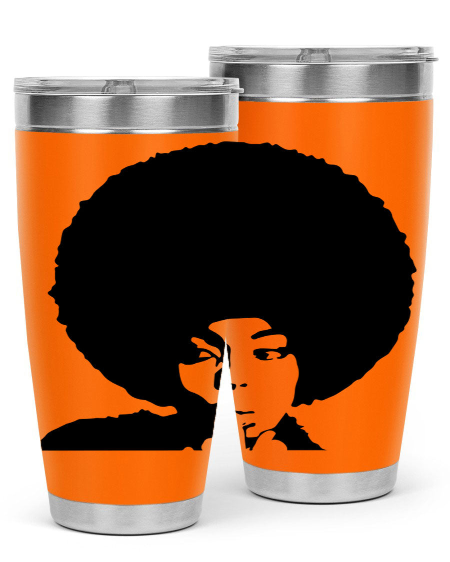 Black Women - Queen 36# Tumbler, 20oz stainless steel with double wall vacuum insulation, featuring a stylish design for hot and cold beverages.