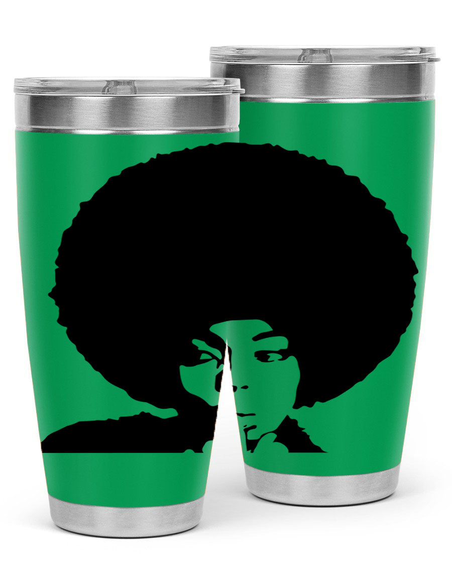 Black Women - Queen 36# Tumbler, 20oz stainless steel with double wall vacuum insulation, featuring a stylish design for hot and cold beverages.
