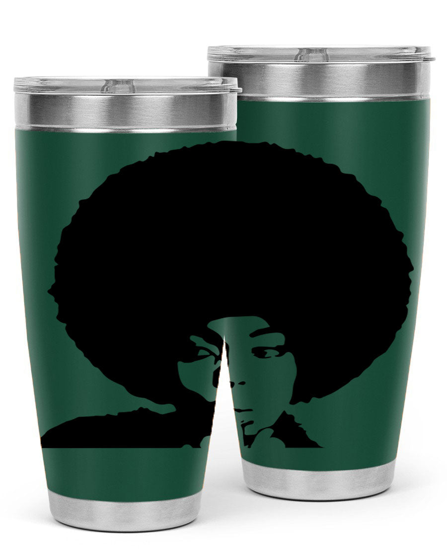 Black Women - Queen 36# Tumbler, 20oz stainless steel with double wall vacuum insulation, featuring a stylish design for hot and cold beverages.