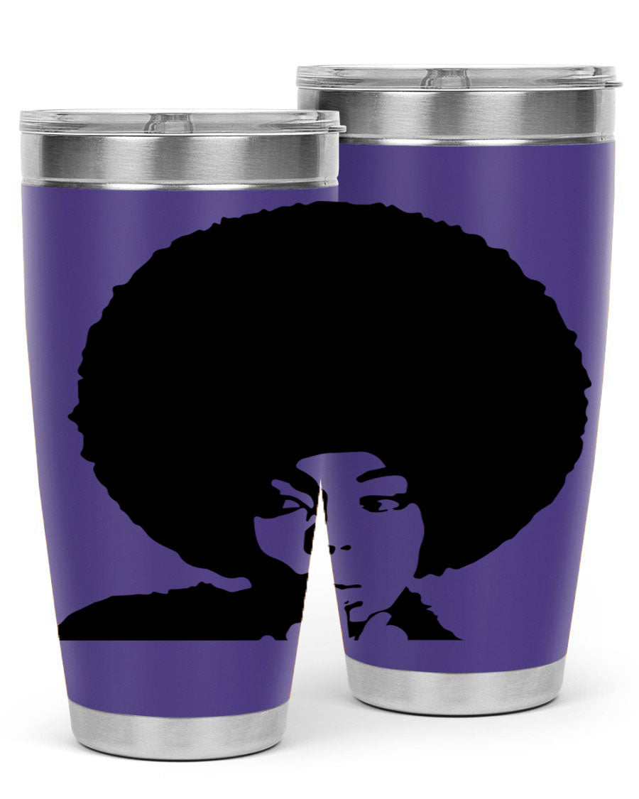 Black Women - Queen 36# Tumbler, 20oz stainless steel with double wall vacuum insulation, featuring a stylish design for hot and cold beverages.
