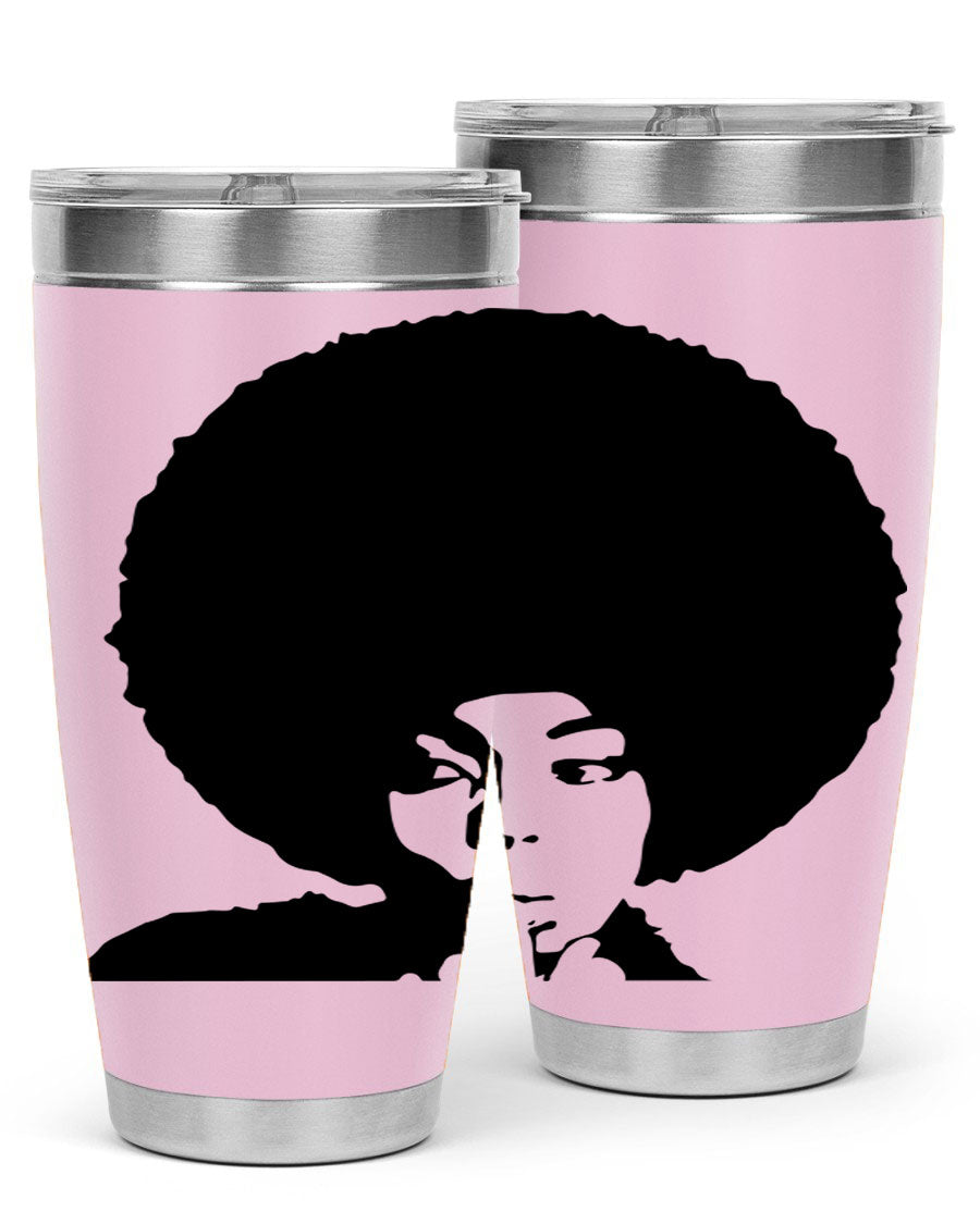 Black Women - Queen 36# Tumbler, 20oz stainless steel with double wall vacuum insulation, featuring a stylish design for hot and cold beverages.