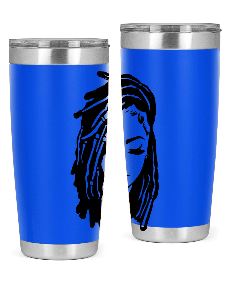 Black Women - Queen 7# Tumbler showcasing a sleek design with double wall vacuum insulation, perfect for hot and cold beverages.