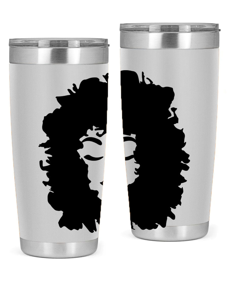 Black women - queen 72# tumbler, 20oz double wall vacuum stainless steel with copper lining, featuring a stylish design.
