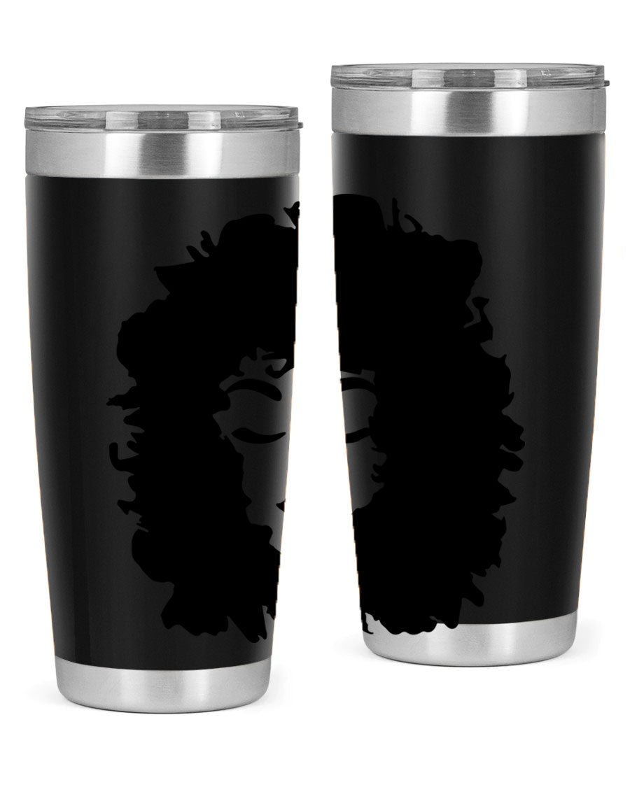 Black women - queen 72# tumbler, 20oz double wall vacuum stainless steel with copper lining, featuring a stylish design.