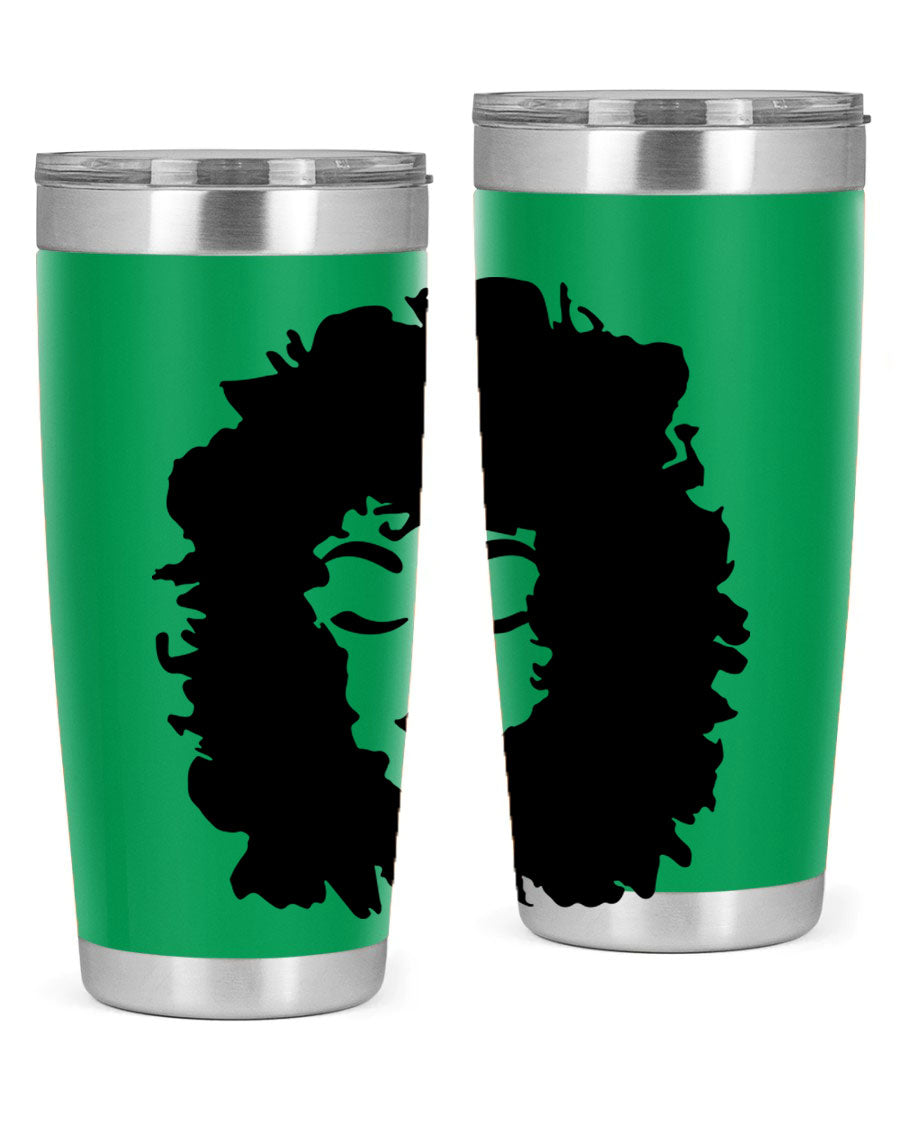 Black women - queen 72# tumbler, 20oz double wall vacuum stainless steel with copper lining, featuring a stylish design.