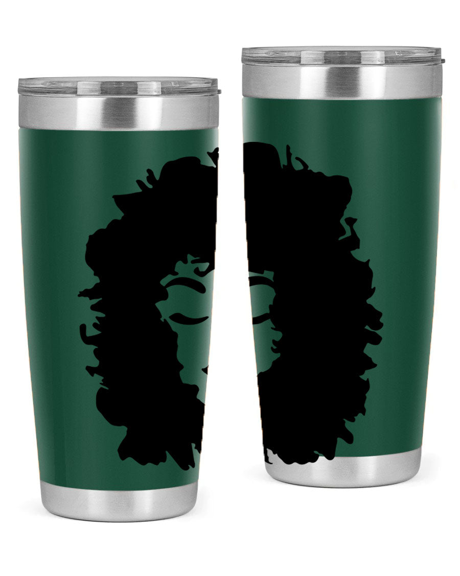 Black women - queen 72# tumbler, 20oz double wall vacuum stainless steel with copper lining, featuring a stylish design.