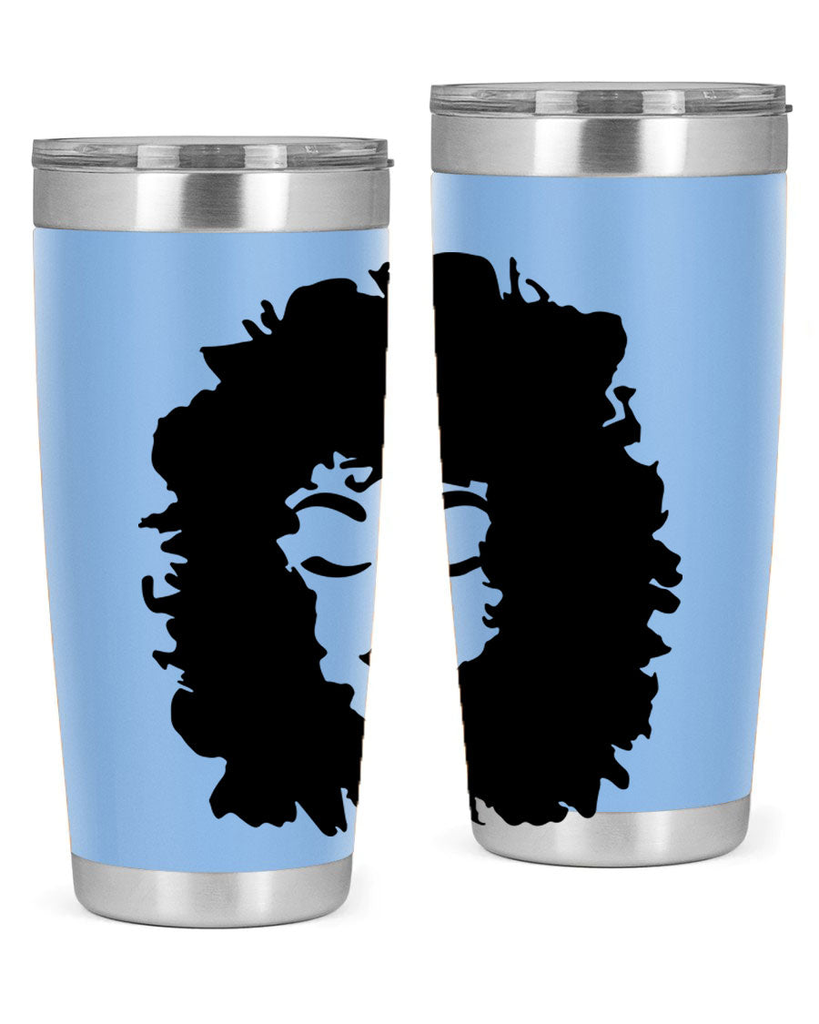 Black women - queen 72# tumbler, 20oz double wall vacuum stainless steel with copper lining, featuring a stylish design.