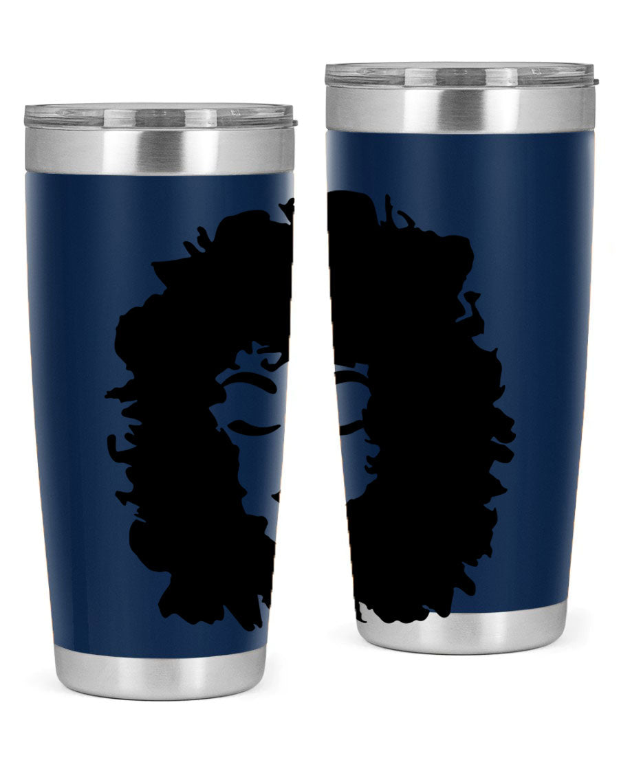 Black women - queen 72# tumbler, 20oz double wall vacuum stainless steel with copper lining, featuring a stylish design.