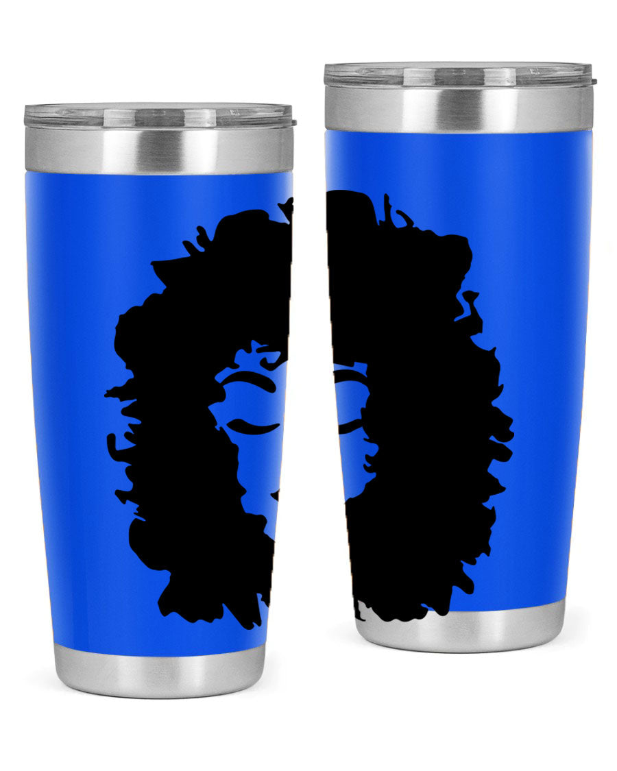 Black women - queen 72# tumbler, 20oz double wall vacuum stainless steel with copper lining, featuring a stylish design.