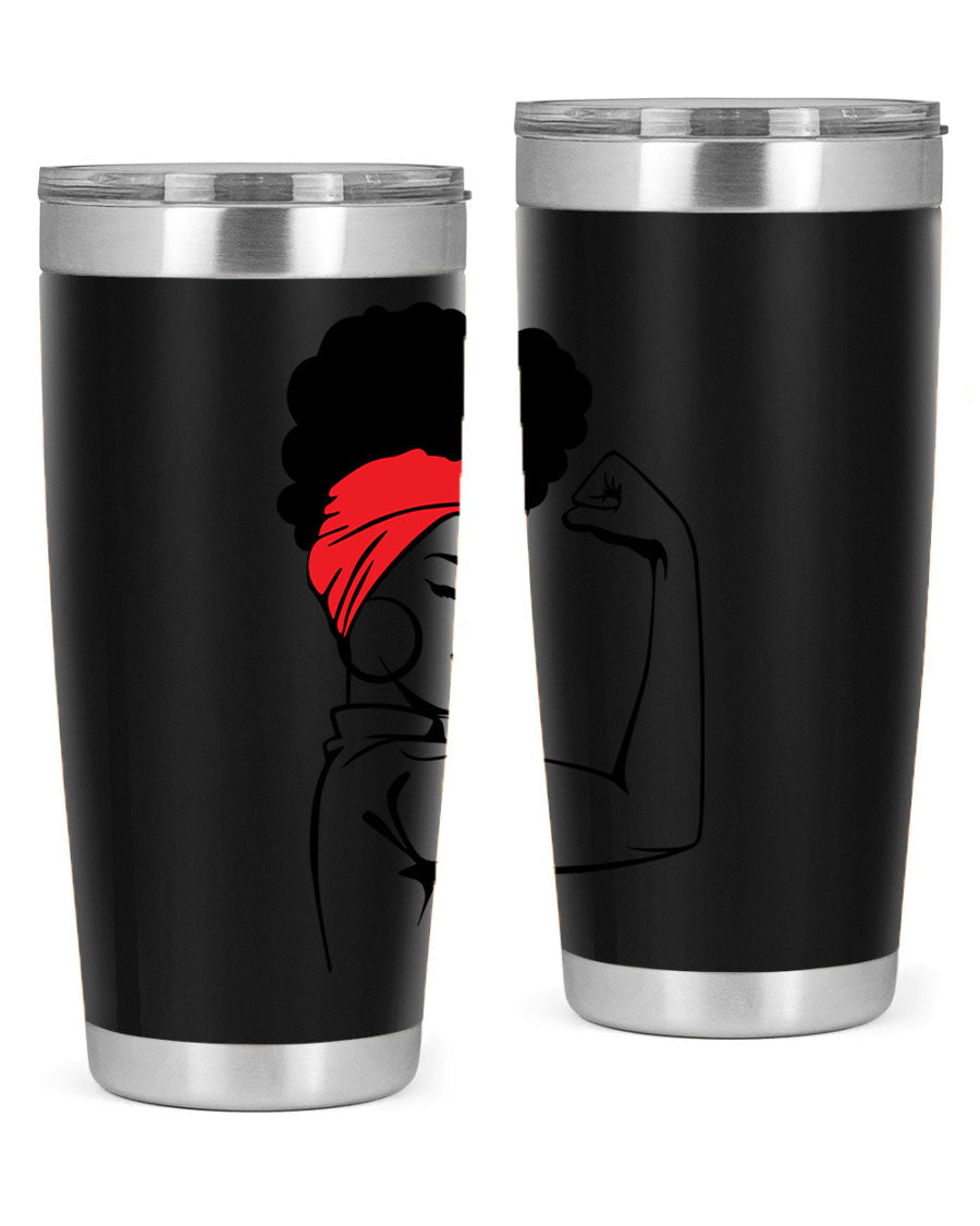 Black Women - Queen 78# tumbler in 20oz and 30oz sizes, showcasing a stylish design with double wall vacuum insulation.