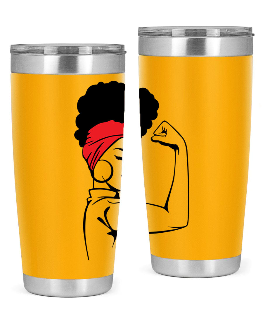 Black Women - Queen 78# tumbler in 20oz and 30oz sizes, showcasing a stylish design with double wall vacuum insulation.