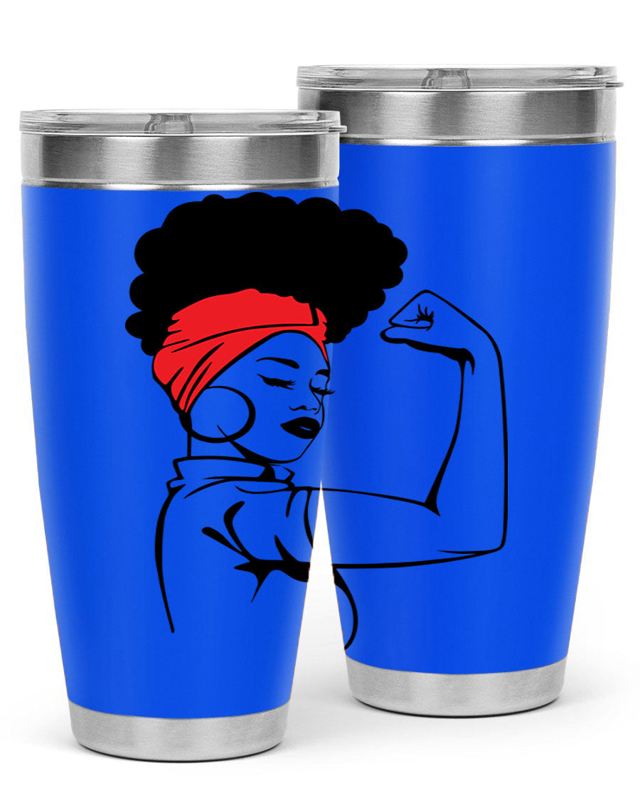 Black Women - Queen 78# tumbler in 20oz and 30oz sizes, showcasing a stylish design with double wall vacuum insulation.
