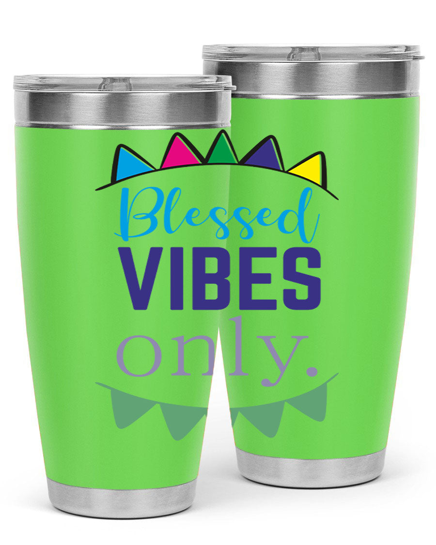 A stylish black cotton tank top featuring the phrase 'blessd vibes only' in bold letters, perfect for casual wear.