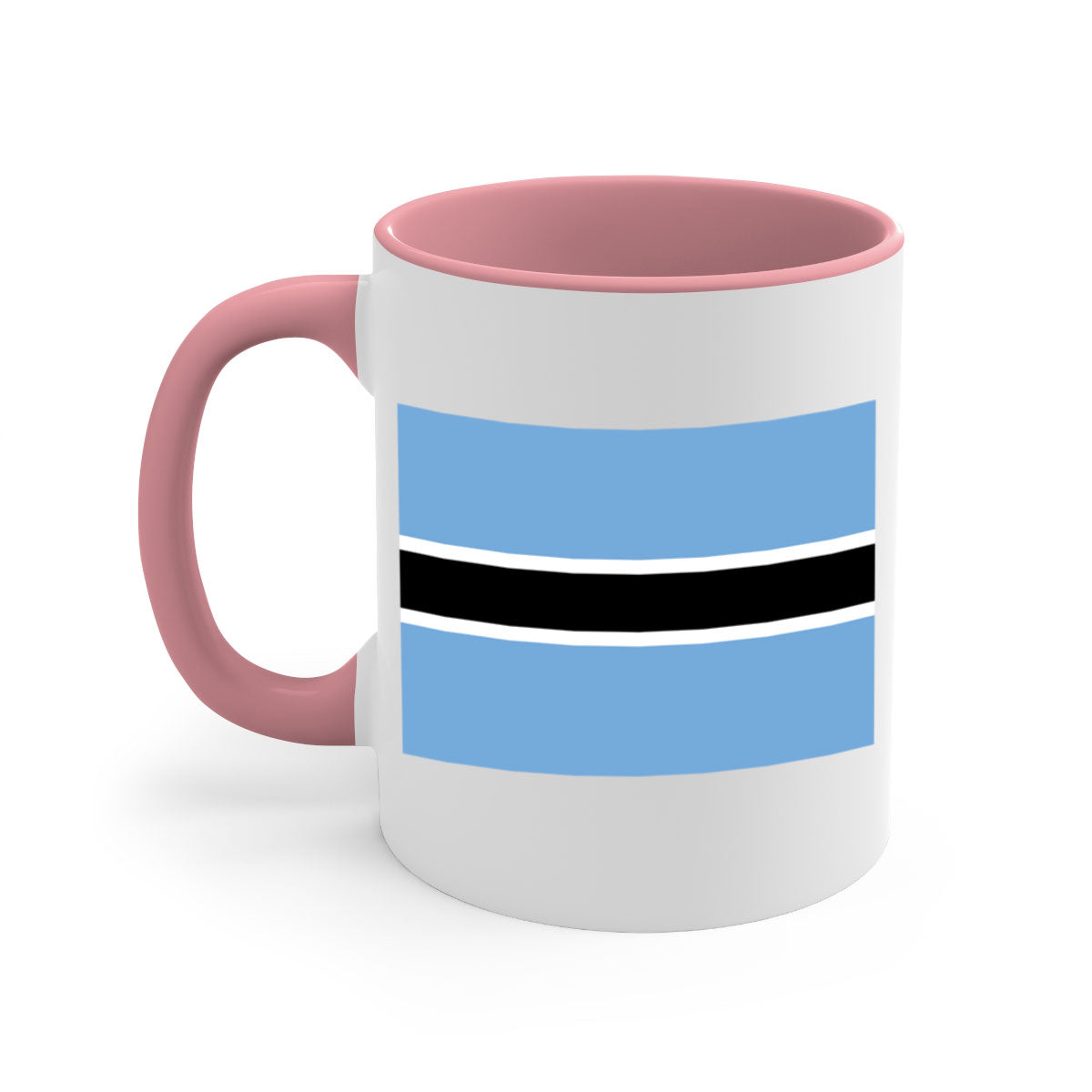 Botswana 175# Mug featuring a glossy finish, colored handle, and interior, available in multiple colors and sizes.