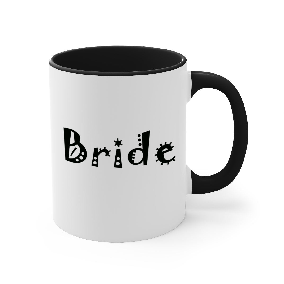 Bride 127# Mug featuring a glossy finish with a colored handle and interior, available in multiple colors and sizes.