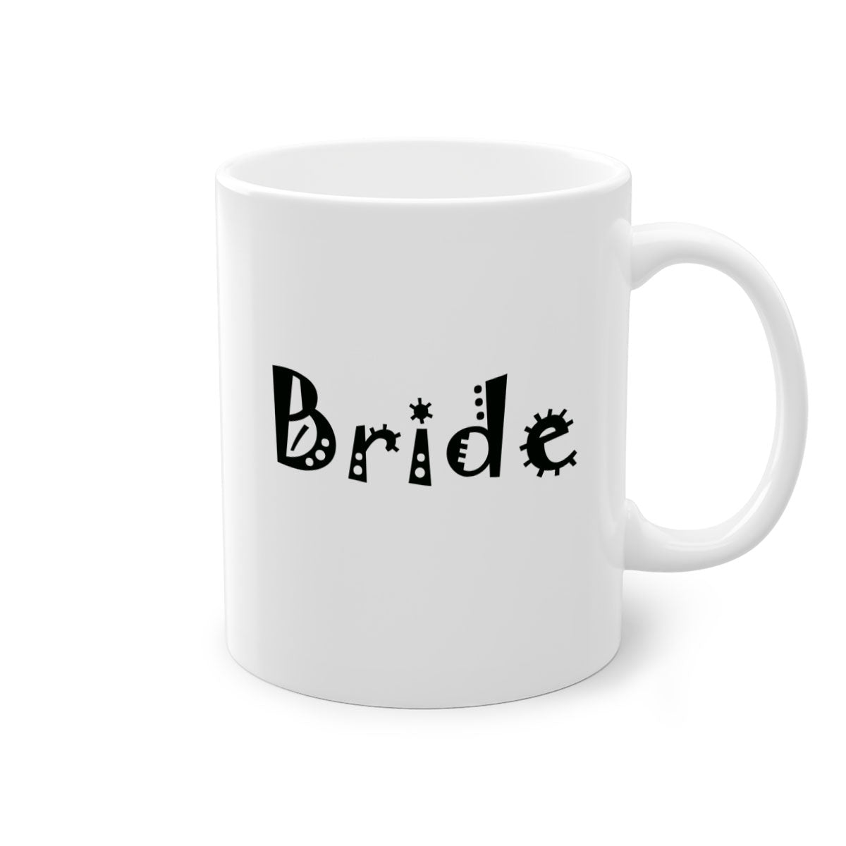 Bride 127# Mug featuring a glossy finish with a colored handle and interior, available in multiple colors and sizes.