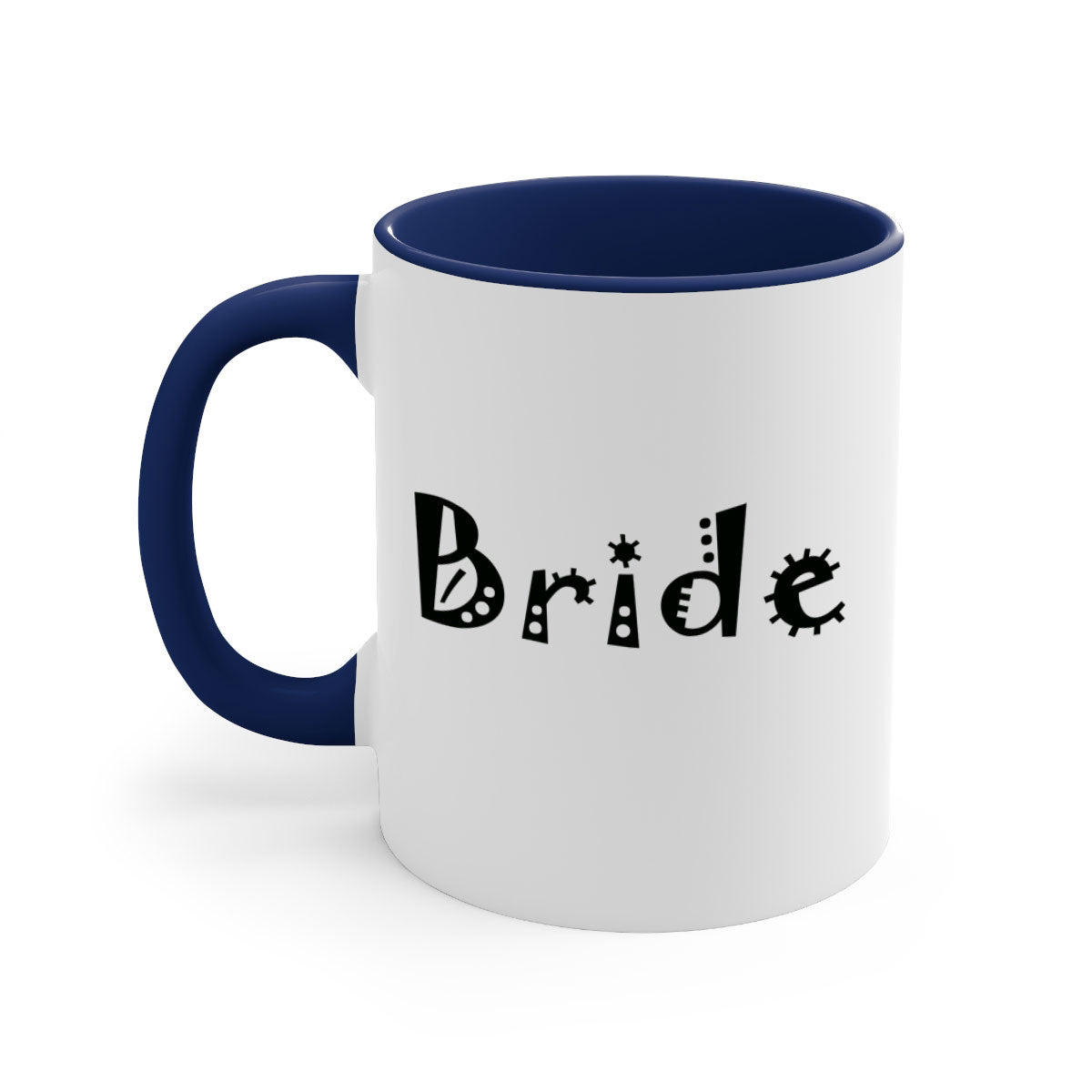 Bride 127# Mug featuring a glossy finish with a colored handle and interior, available in multiple colors and sizes.