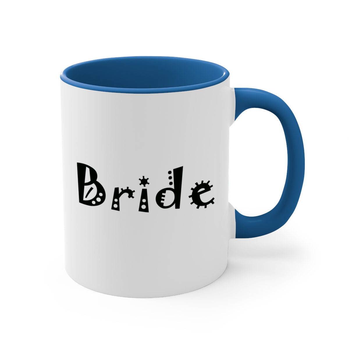 Bride 127# Mug featuring a glossy finish with a colored handle and interior, available in multiple colors and sizes.