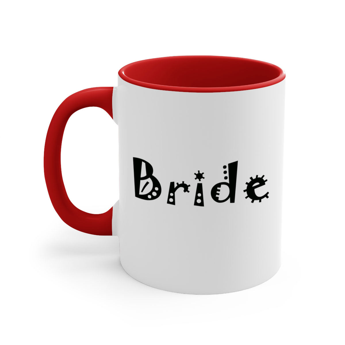 Bride 127# Mug featuring a glossy finish with a colored handle and interior, available in multiple colors and sizes.