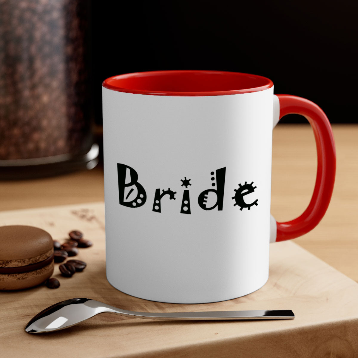 Bride 127# Mug featuring a glossy finish with a colored handle and interior, available in multiple colors and sizes.