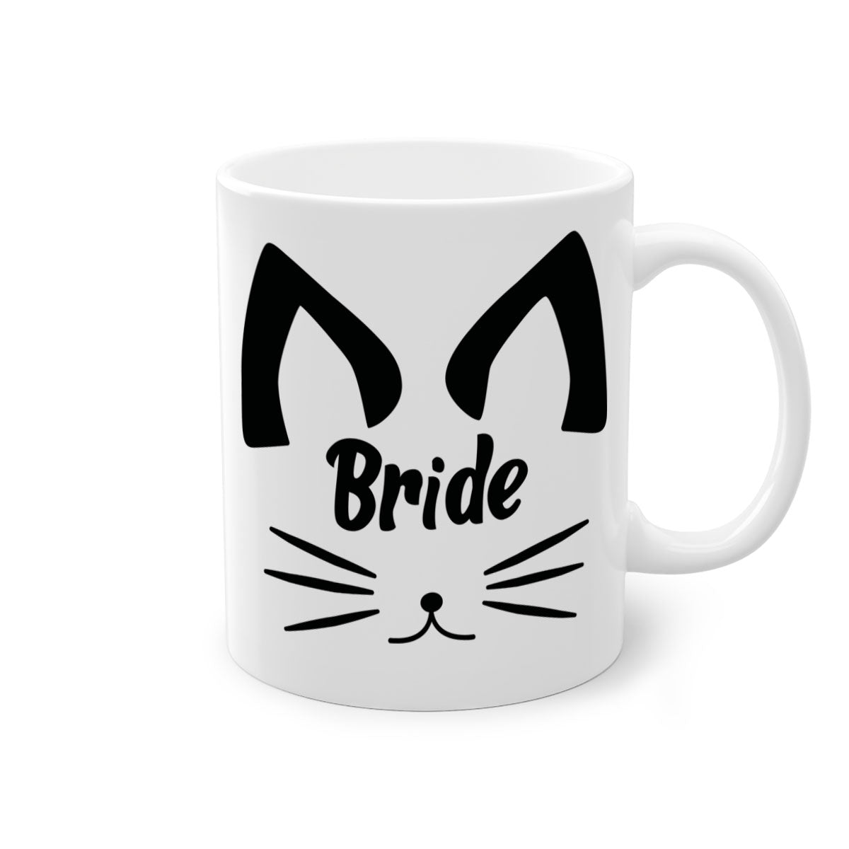 Bride Squad 135# Mug with colorful handle and glossy finish, available in multiple colors.