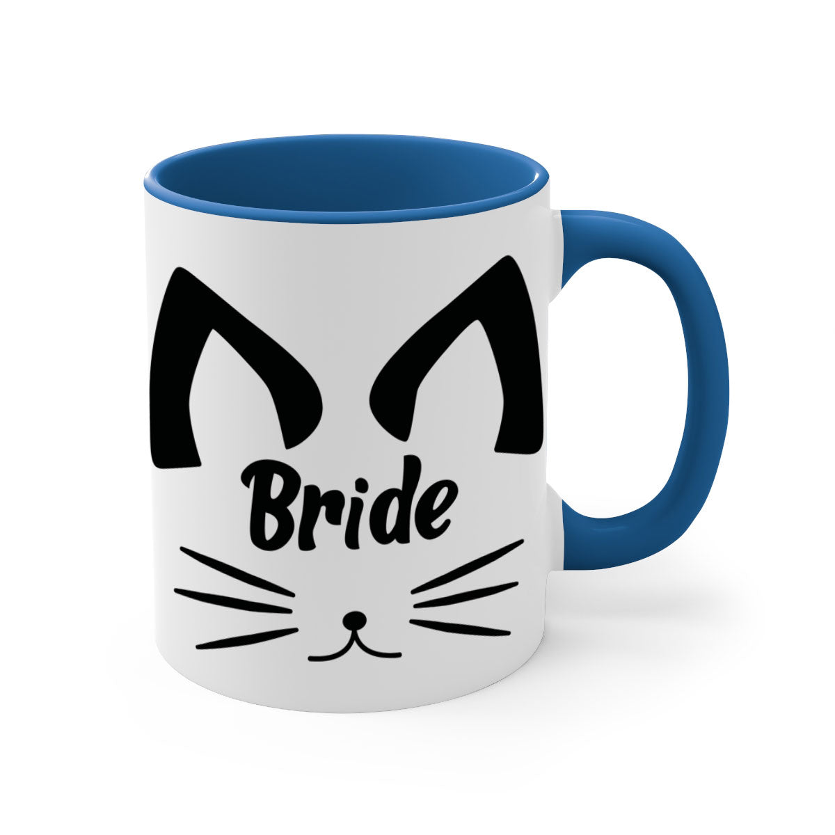 Bride Squad 135# Mug with colorful handle and glossy finish, available in multiple colors.