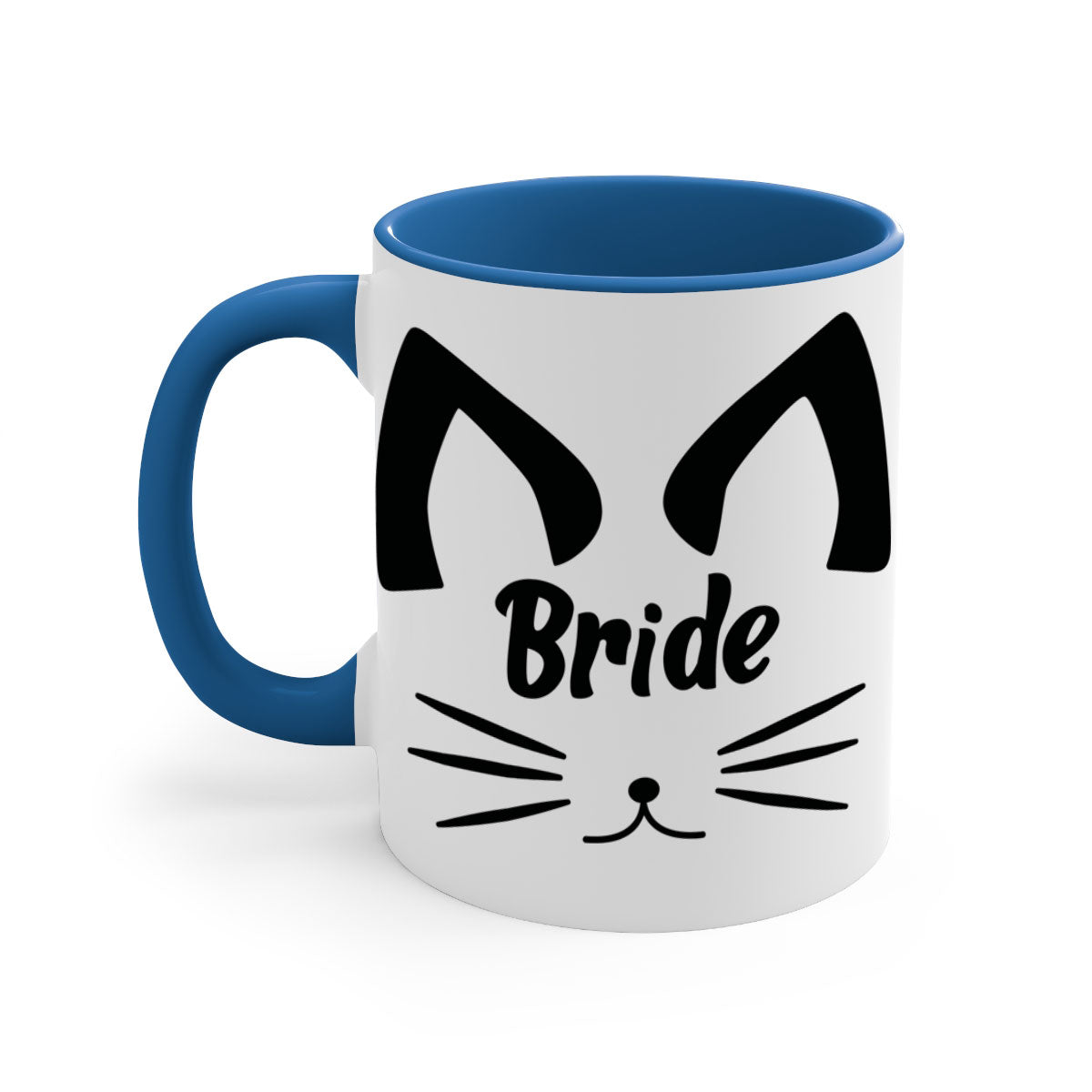 Bride Squad 135# Mug with colorful handle and glossy finish, available in multiple colors.