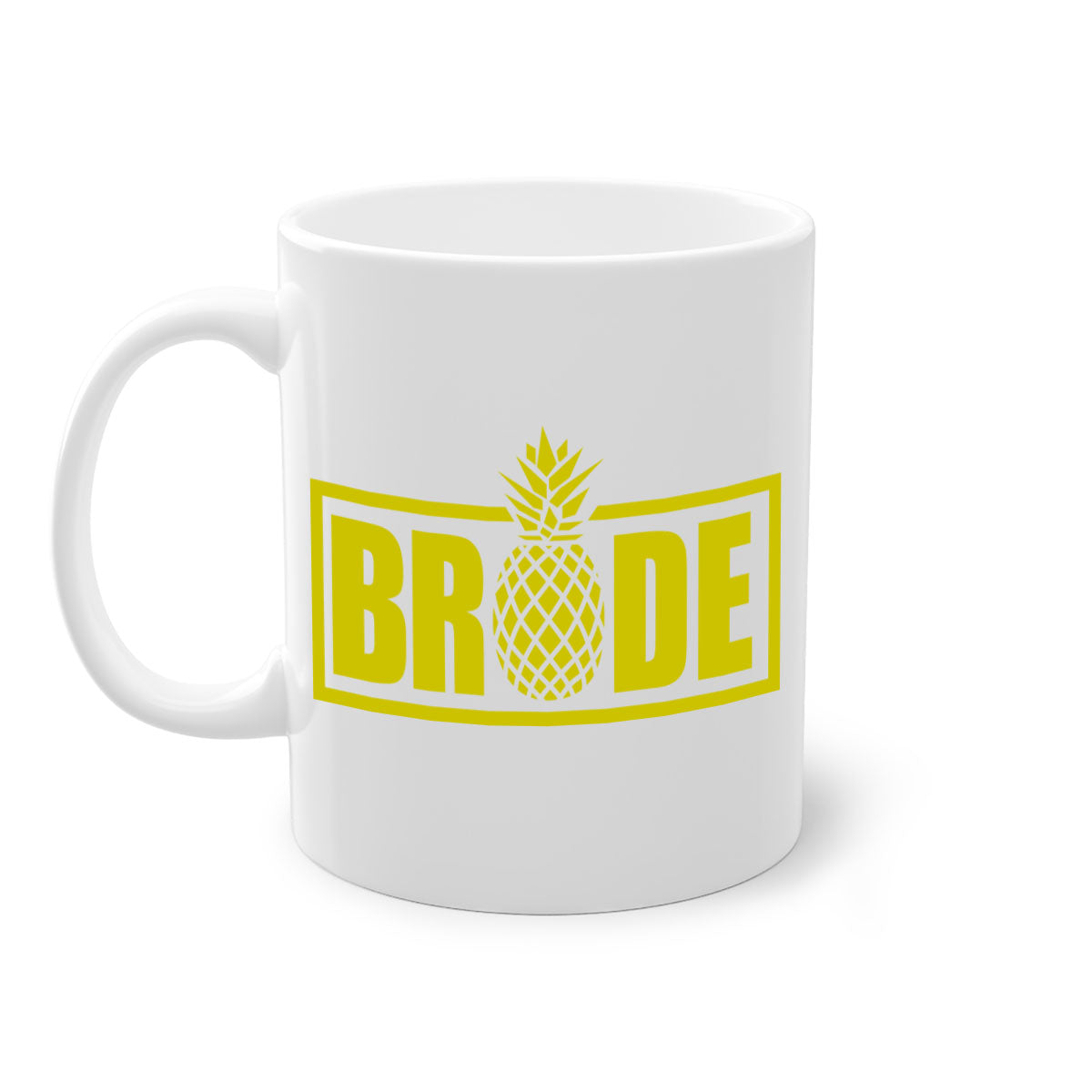 Bride Squad 138# Mug featuring a glossy finish, colored handle, and interior, available in five vibrant colors.