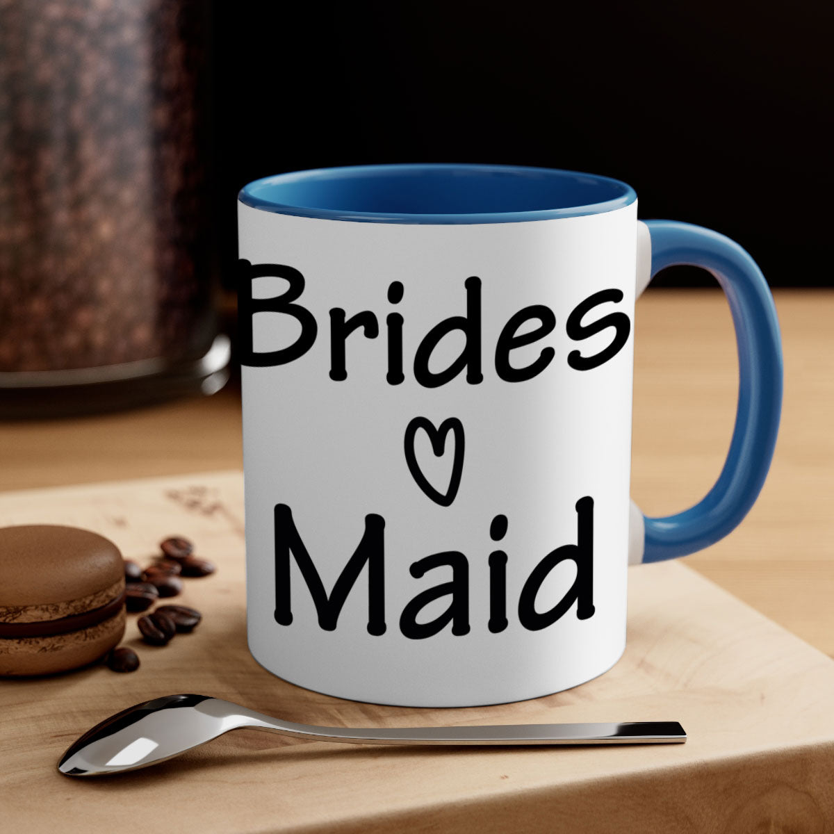 Bride Squad 21# Mug featuring a glossy finish, colored handle, and interior, available in five colors and two sizes.