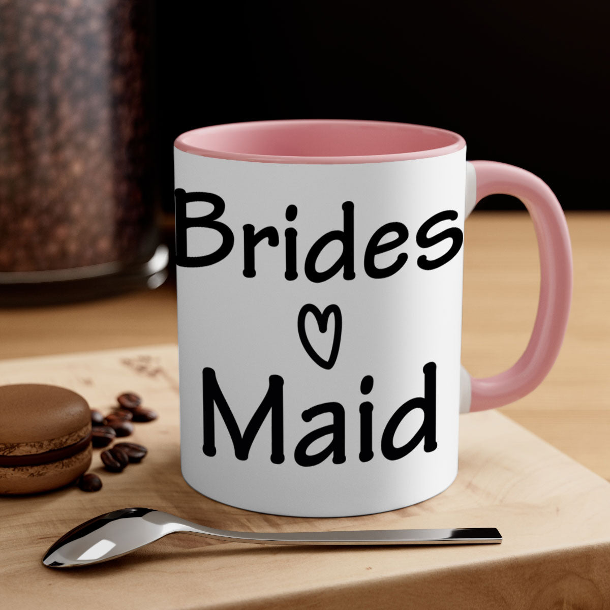 Bride Squad 21# Mug featuring a glossy finish, colored handle, and interior, available in five colors and two sizes.