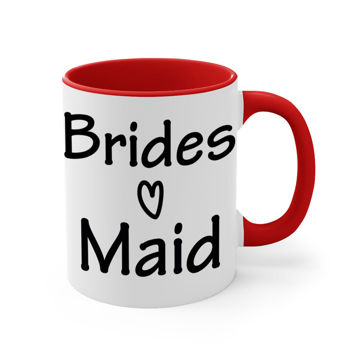Bride Squad 21# Mug featuring a glossy finish, colored handle, and interior, available in five colors and two sizes.