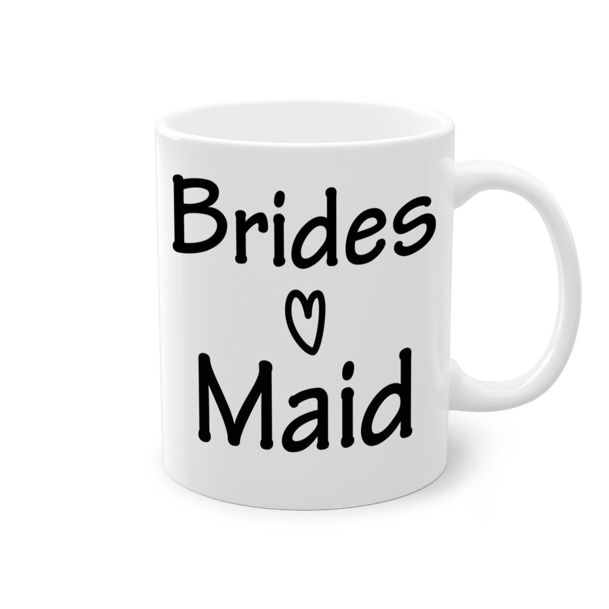 Bride Squad 21# Mug featuring a glossy finish, colored handle, and interior, available in five colors and two sizes.