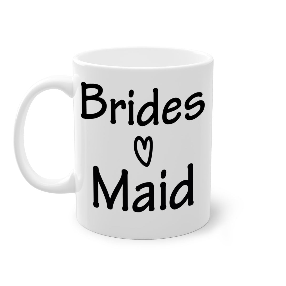Bride Squad 21# Mug featuring a glossy finish, colored handle, and interior, available in five colors and two sizes.