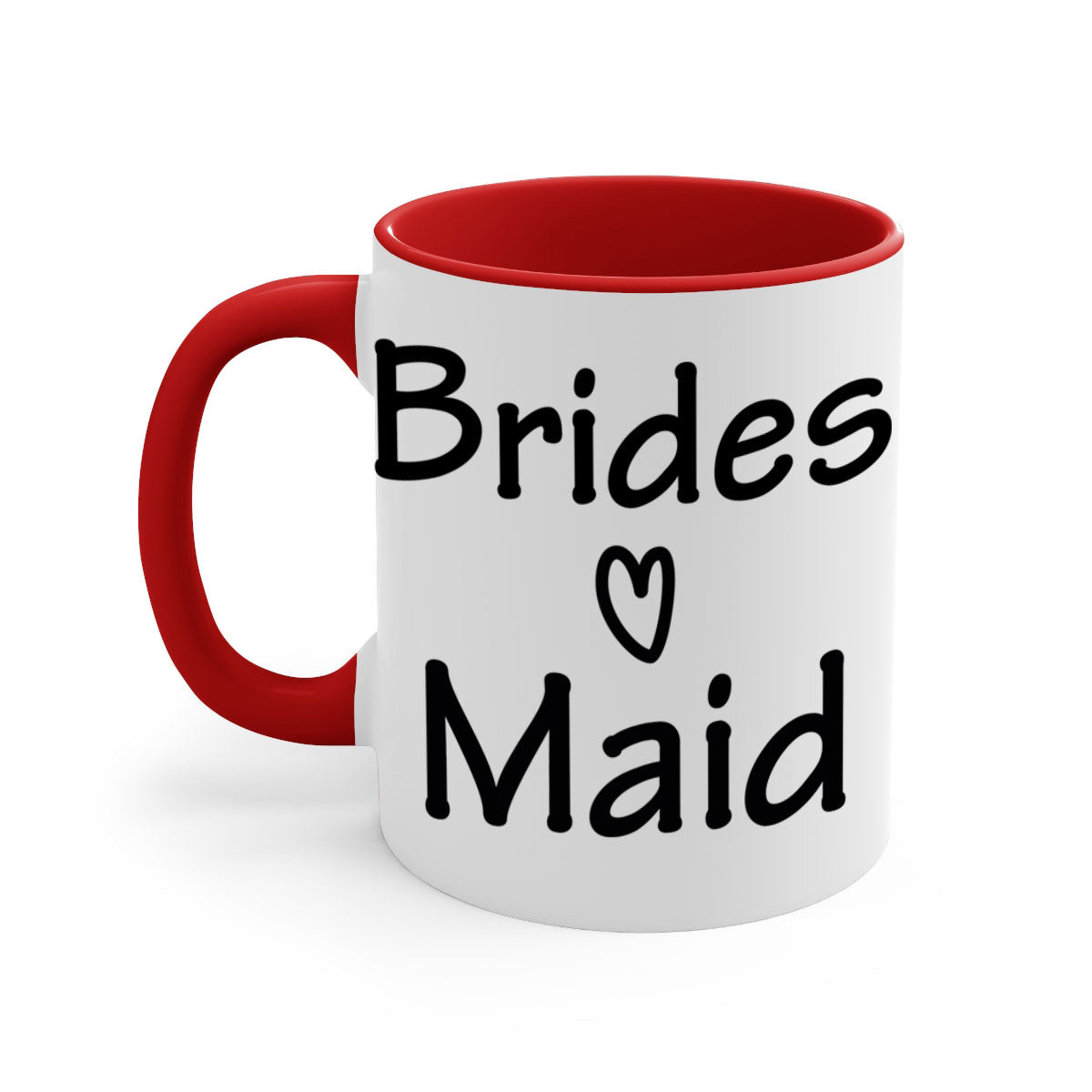 Bride Squad 21# Mug featuring a glossy finish, colored handle, and interior, available in five colors and two sizes.