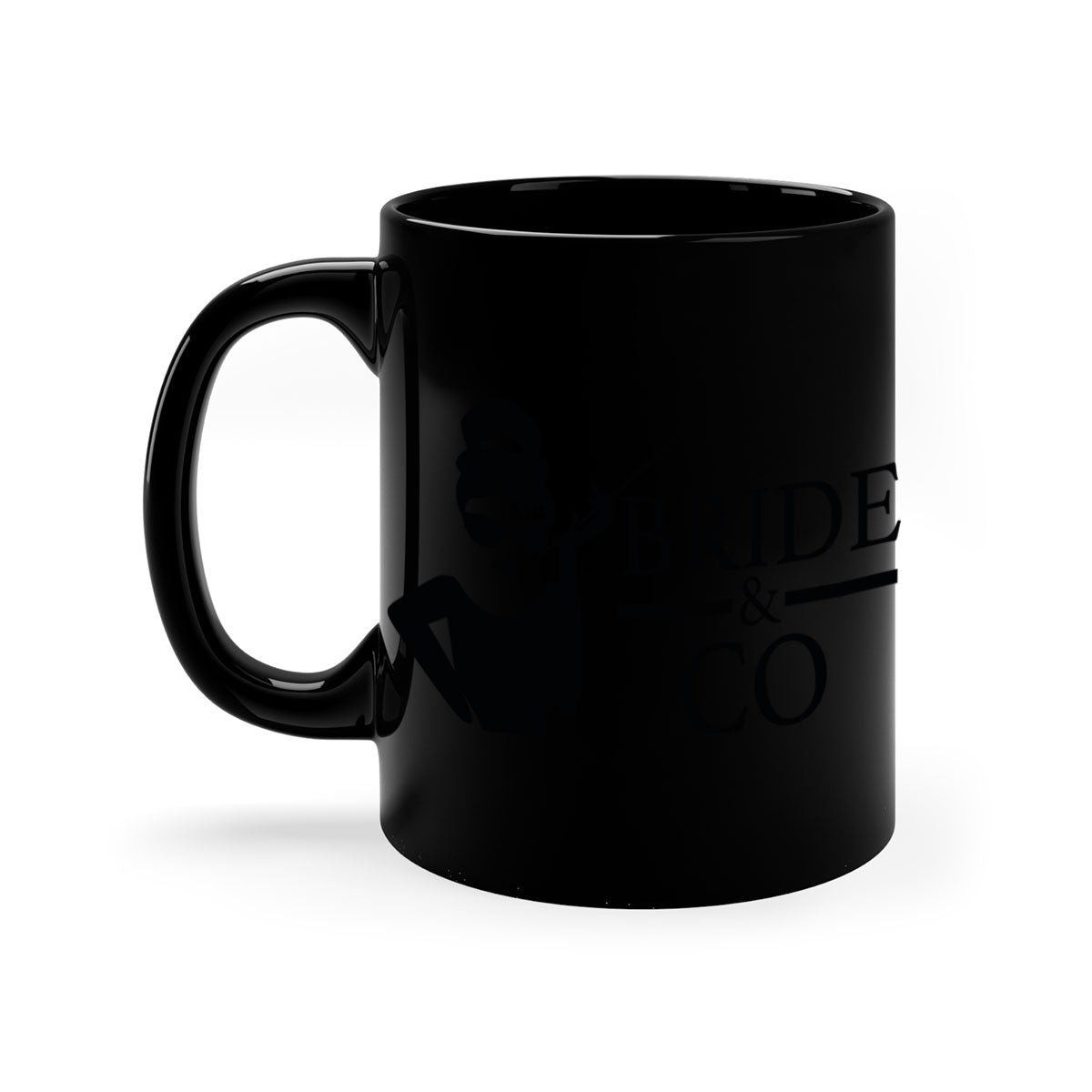 Bride Squad 30# Mug featuring a two-tone design with a colored handle and glossy finish, available in multiple colors.