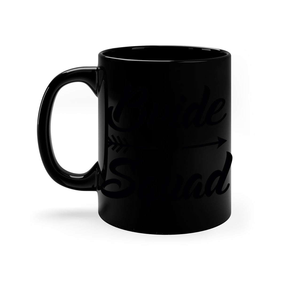 Bride Squad 36# Mug featuring a glossy finish, colored handle, and interior, available in five vibrant colors.