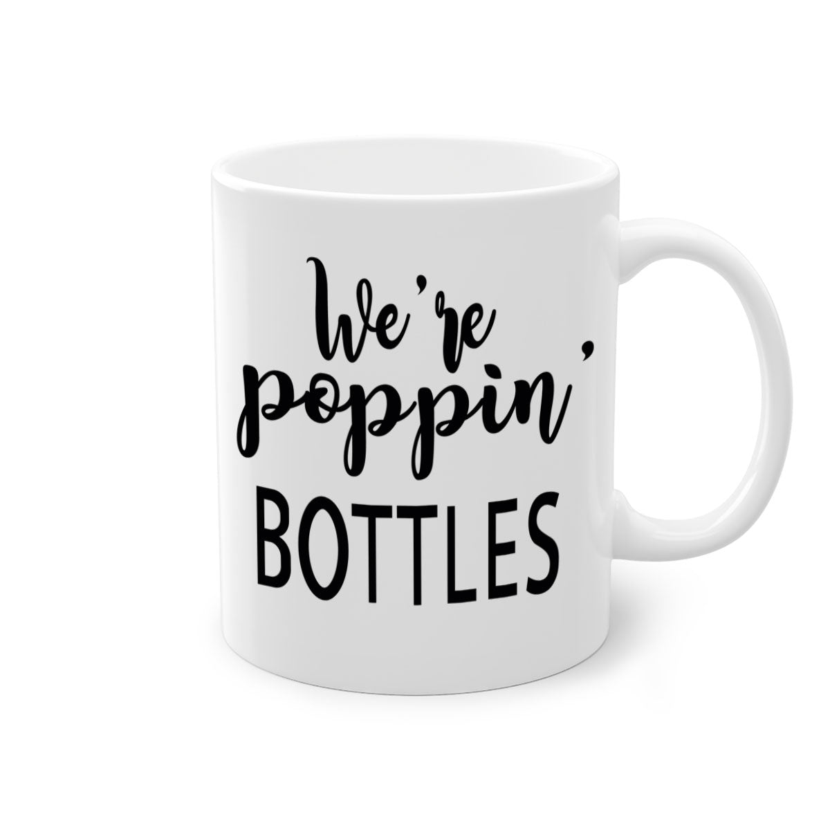 Bride Squad 4# Mug featuring a glossy finish, colored handle, and interior, available in five vibrant colors.