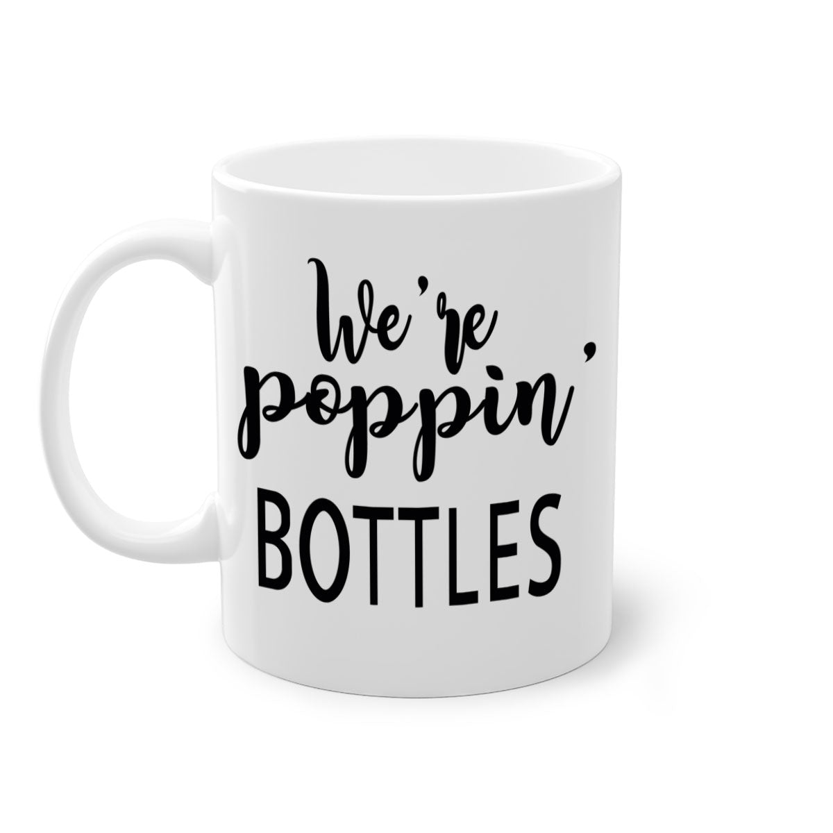 Bride Squad 4# Mug featuring a glossy finish, colored handle, and interior, available in five vibrant colors.