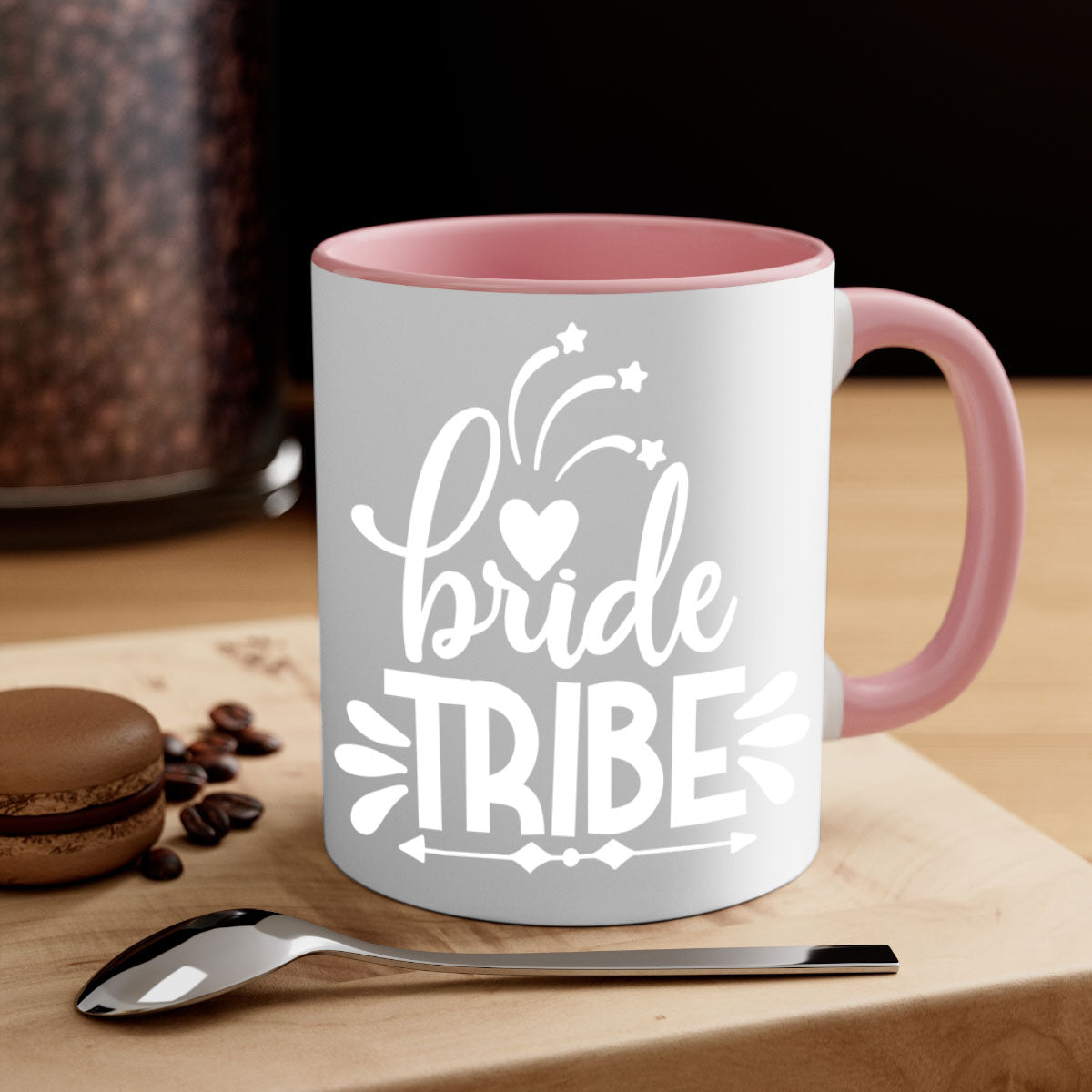 Bride tribee 7# Mug featuring a glossy finish with a colored handle and interior, available in five vibrant colors.