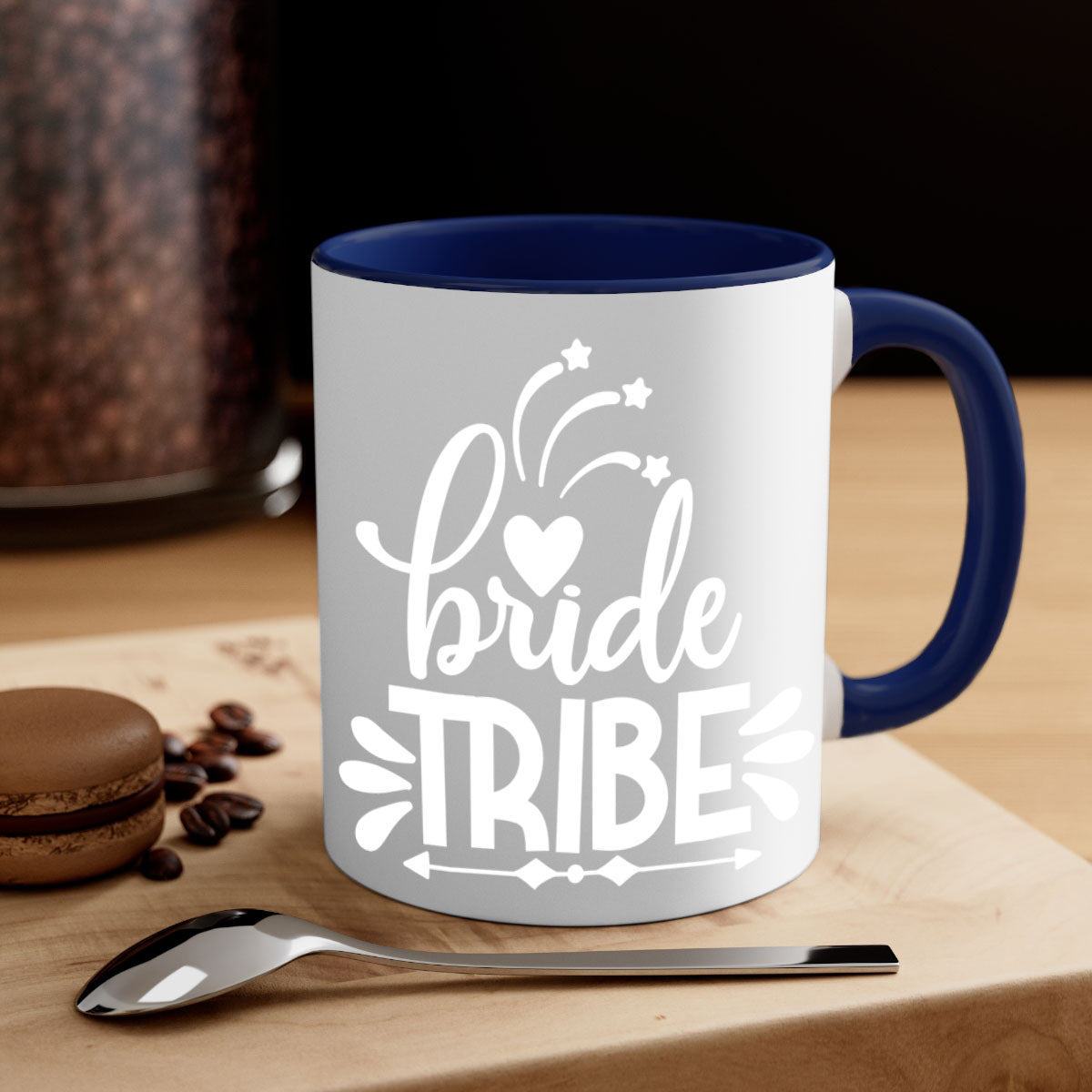 Bride tribee 7# Mug featuring a glossy finish with a colored handle and interior, available in five vibrant colors.